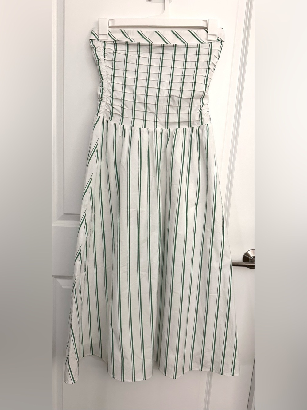 WAYF Green Stripes Convertible Strapless Dress NWT Small